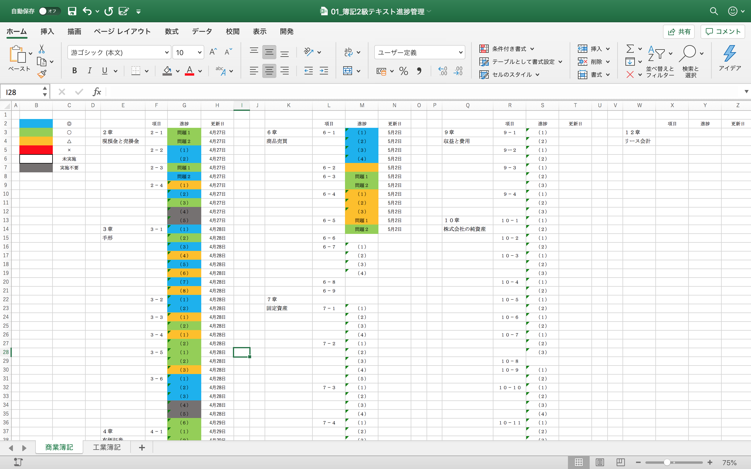 色ぬり勉強法の具体例